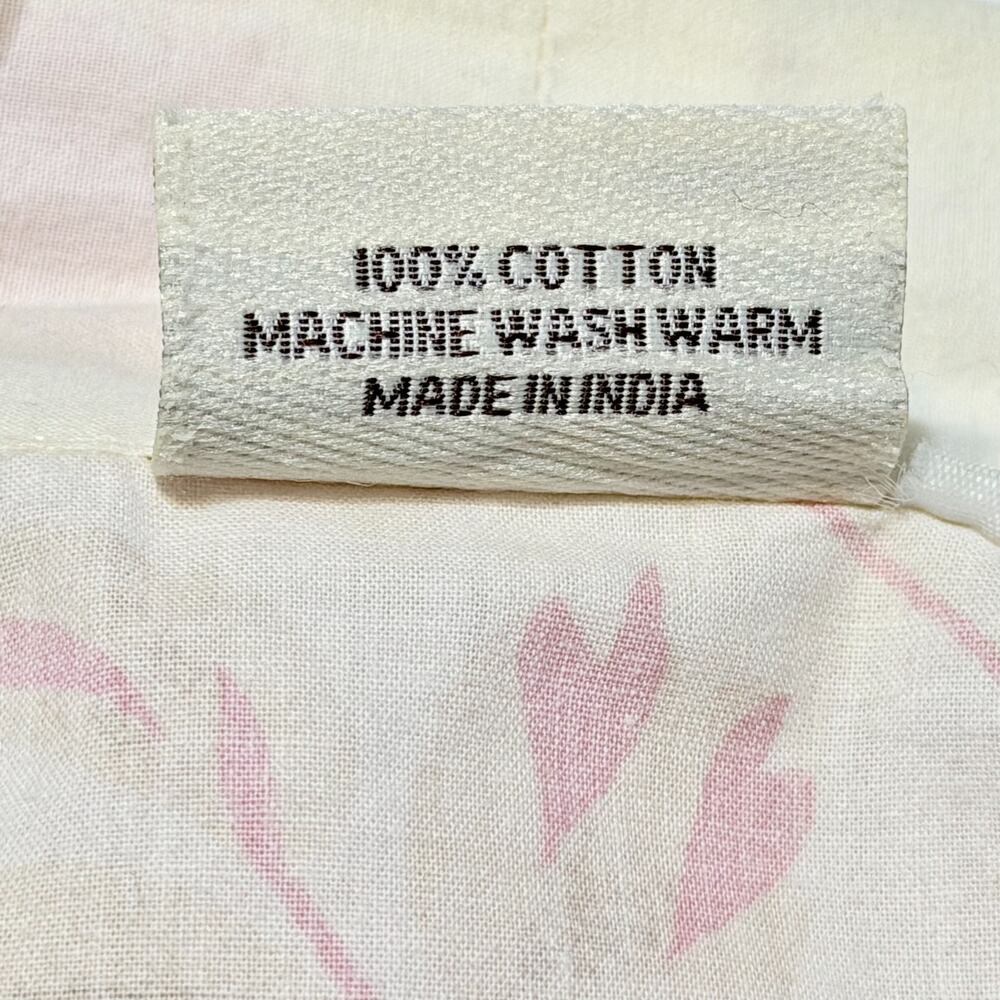 Vintage 90s Floral Cotton Kimono Robe Cottagecore Wrap Duster Mas d’Ouvan Paris - Picture 10 of 11